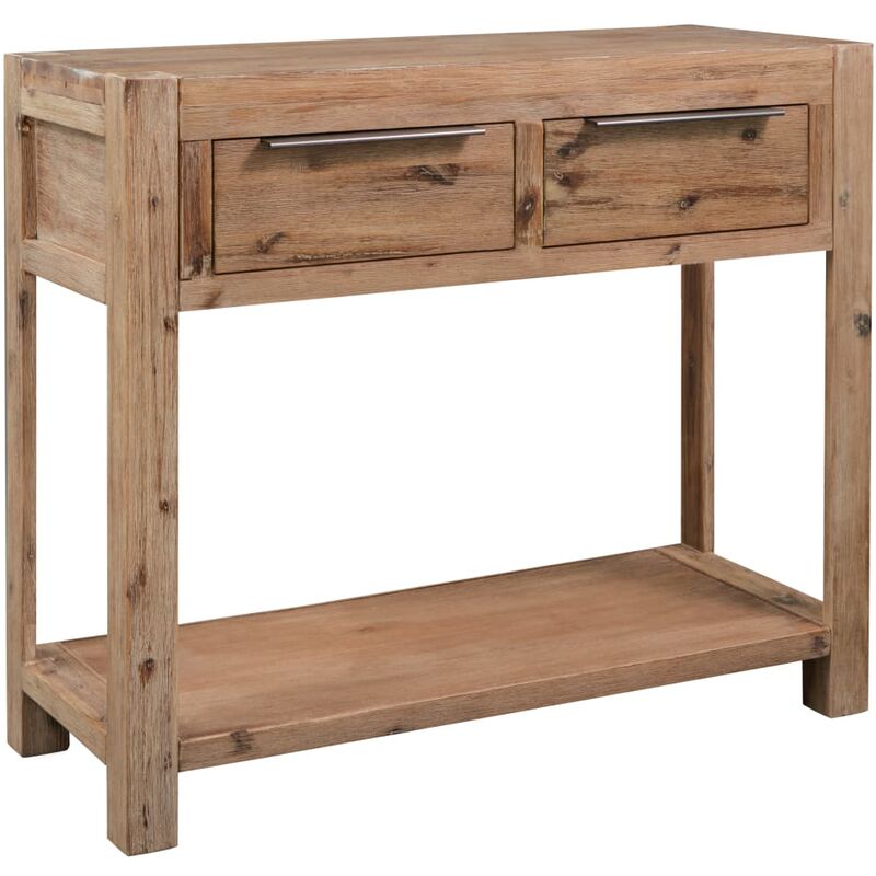 

Mesa consola de madera maciza de acacia 82x33x73 cm