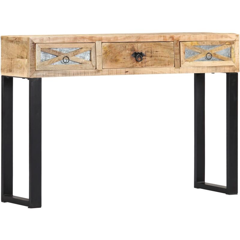 

Mesa consola de madera maciza de mango 110x30x76 cm