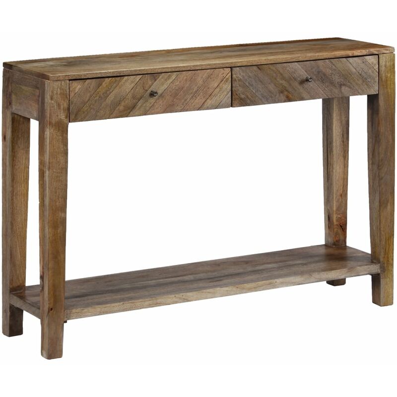 

Mesa consola de madera maciza de mango 118x30x80 cm