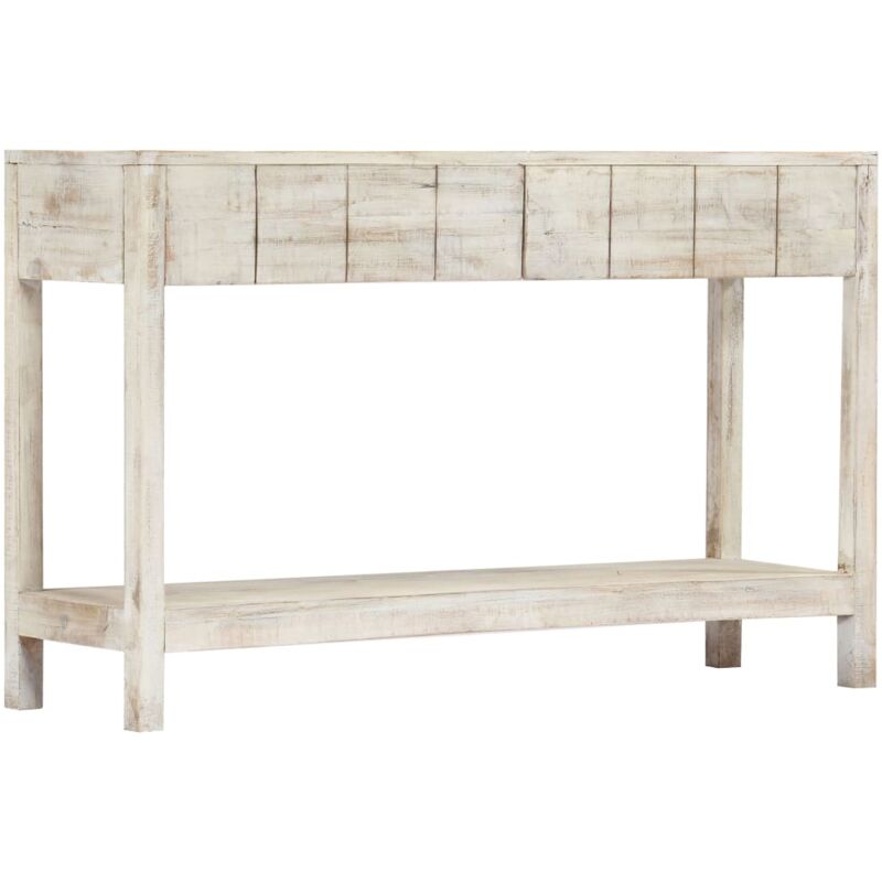 

Mesa Consola de Madera Maciza de Mango 120x35x75 cm Blanco - Blanco - Vidaxl