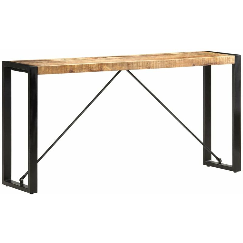 

Happyshopping - Mesa consola de madera maciza de mango 150x35x76 cm