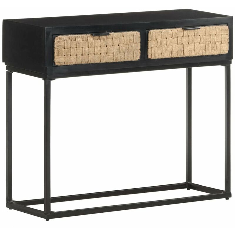 

Mesa consola de madera maciza de mango 90x35x76 cm