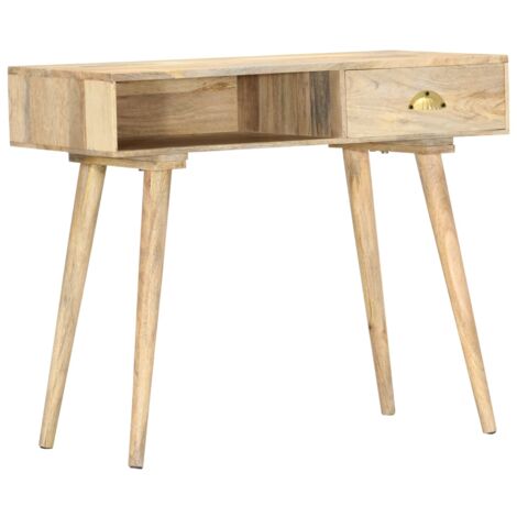 Mesa consola de madera maciza de mango 90x45x75 cm vidaXL