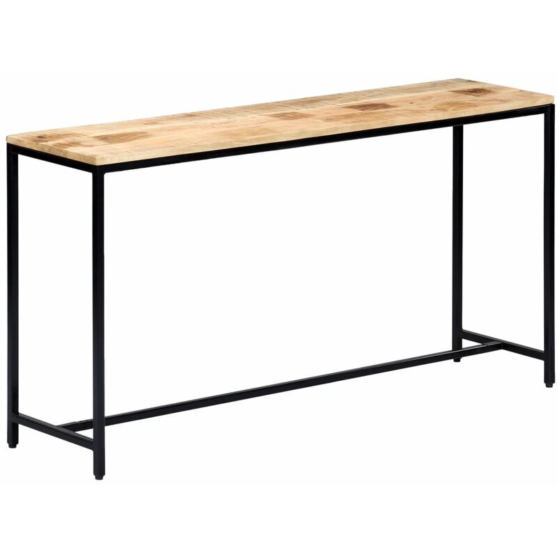 

Mesa consola de madera maciza de mango en bruto 140x35x76 cm