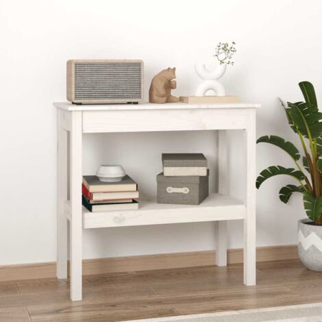 Mesa consola de madera maciza de pino  80x40x75 cm