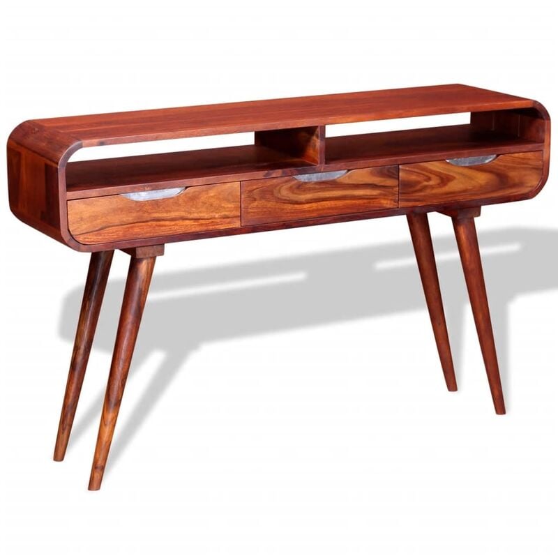 

Mesa consola de madera maciza de sheesham 120x30x75 cm