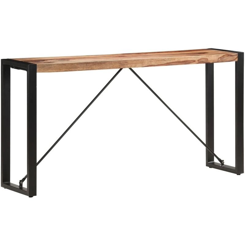 

Mesa consola de madera maciza de sheesham 150x35x76 cm