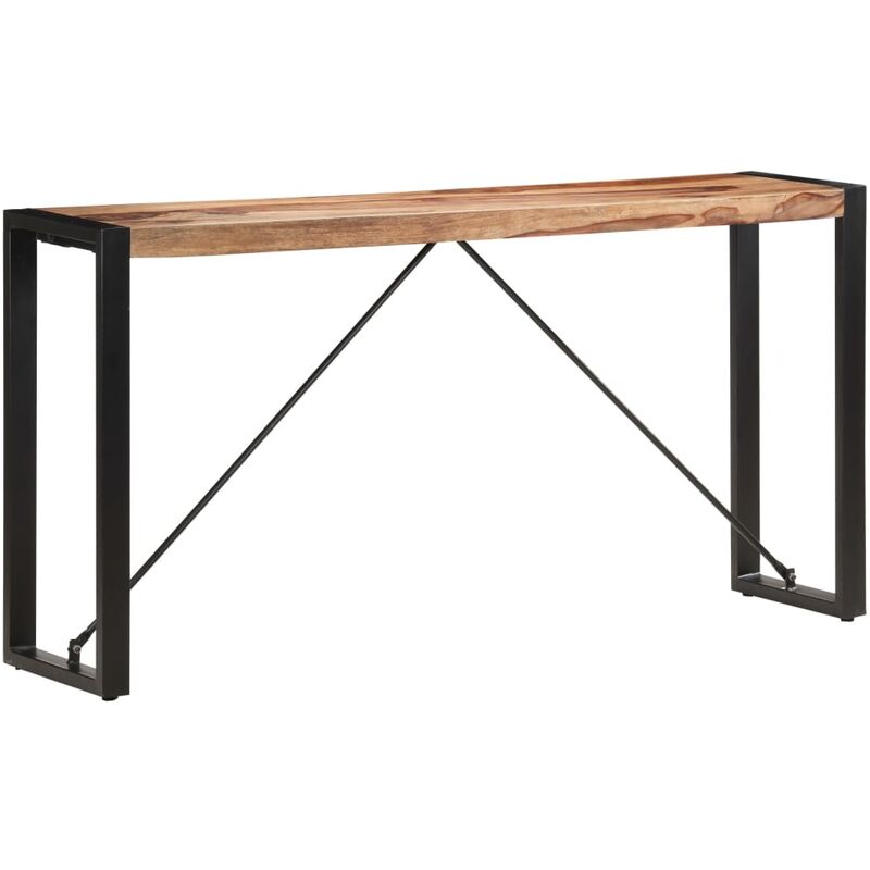 

Mesa consola de madera maciza de sheesham 150x35x76 cm - Marrón
