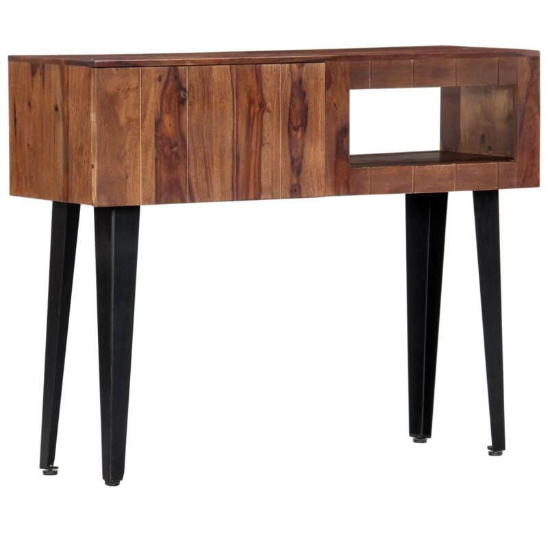 

Mesa consola de madera maciza de sheesham 90x30x75 cm - Marrón - Vidaxl