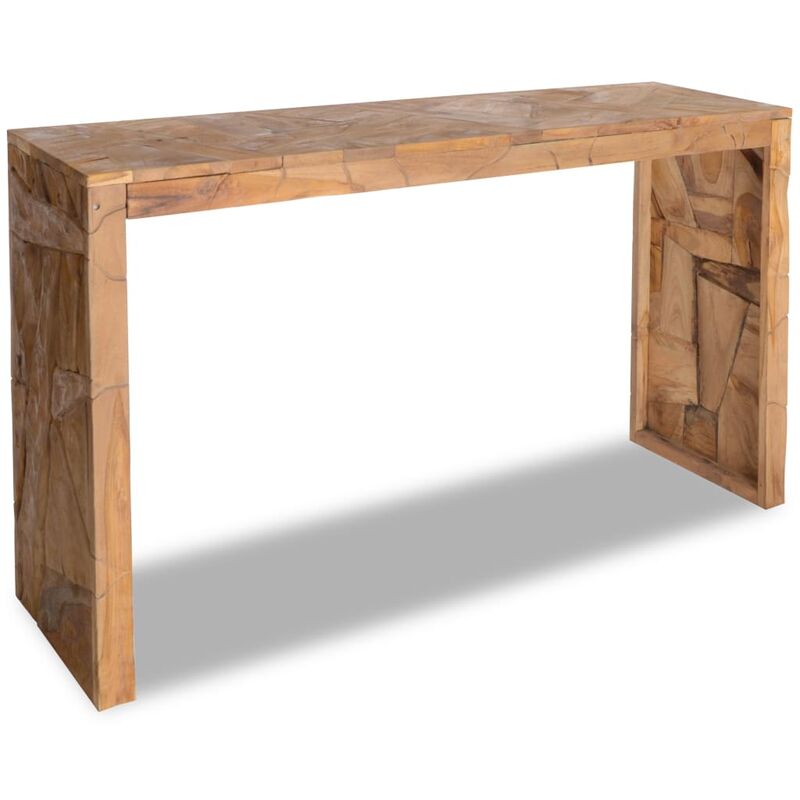 

Mesa consola de madera maciza de teca 110x35x75 cm