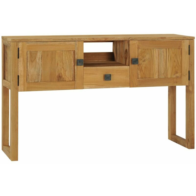 

Mesa consola de madera maciza de teca 120x35x75 cm