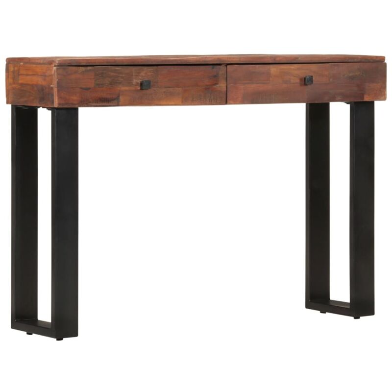 

Mesa consola de madera maciza reciclada 110x30x76 cm - Marrón - Vidaxl