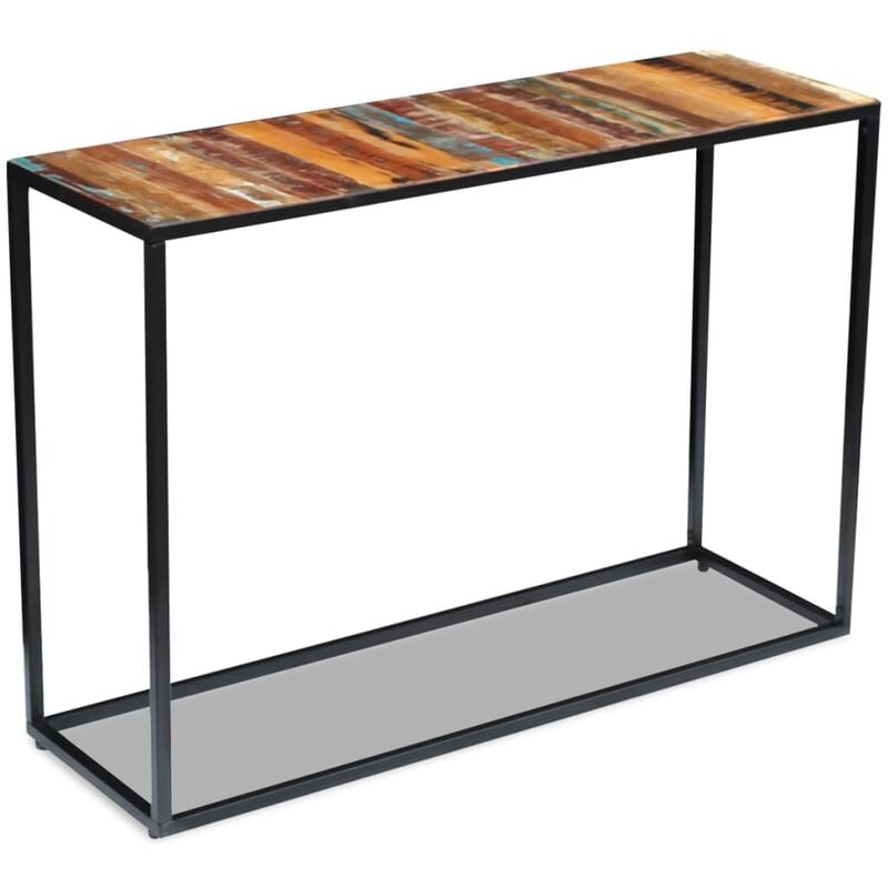 

Youthup - Mesa consola de madera maciza reciclada 110x35x76 cm - Multicolor