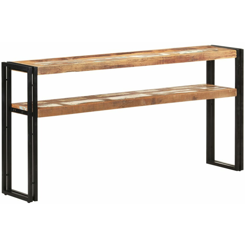 

Mesa consola de madera maciza reciclada 150x30x75 cm