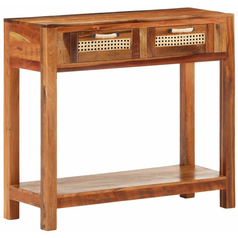 

Mesa consola de madera maciza reciclada 86x30x76 cm