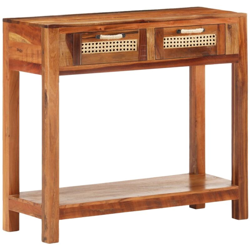 

Mesa consola de madera maciza reciclada 86x30x76 cm - Marrón - Vidaxl