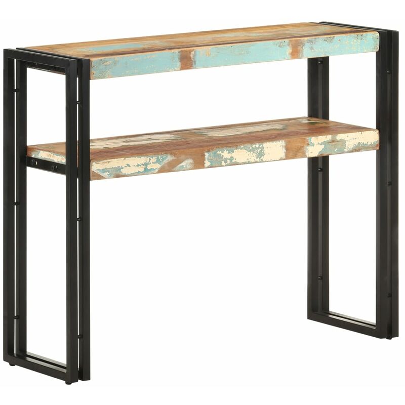 

Mesa consola de madera maciza reciclada 90x30x75 cm