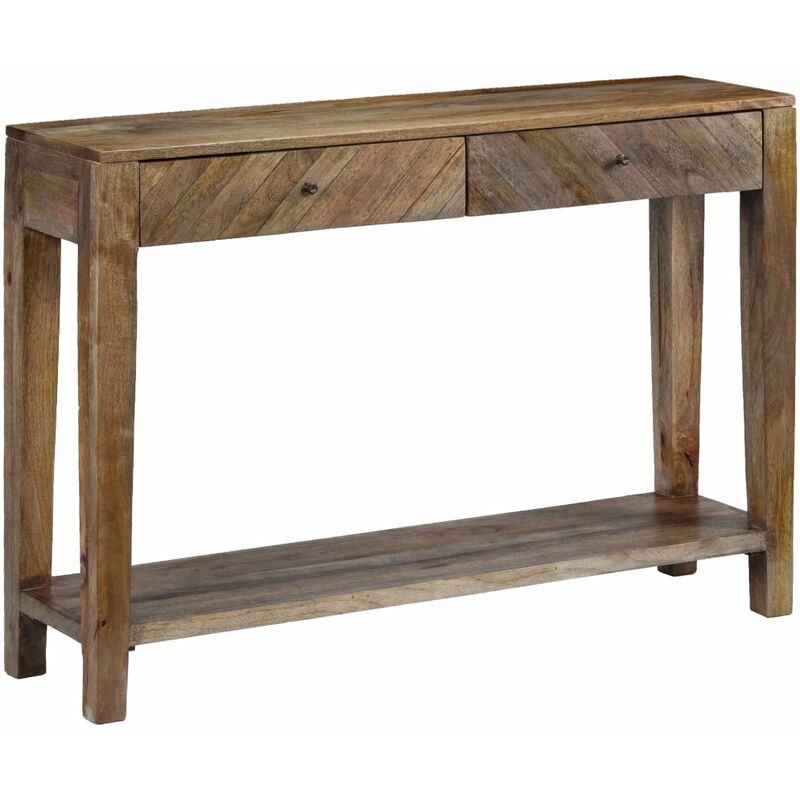 

Mesa Consola 118x30x80 cm de Madera Maciza de Mango - Marrón - Vidaxl