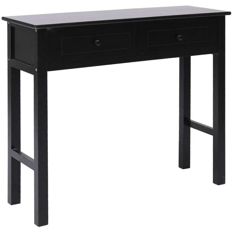 

Mesa consola de madera negra 90x30x77 cm