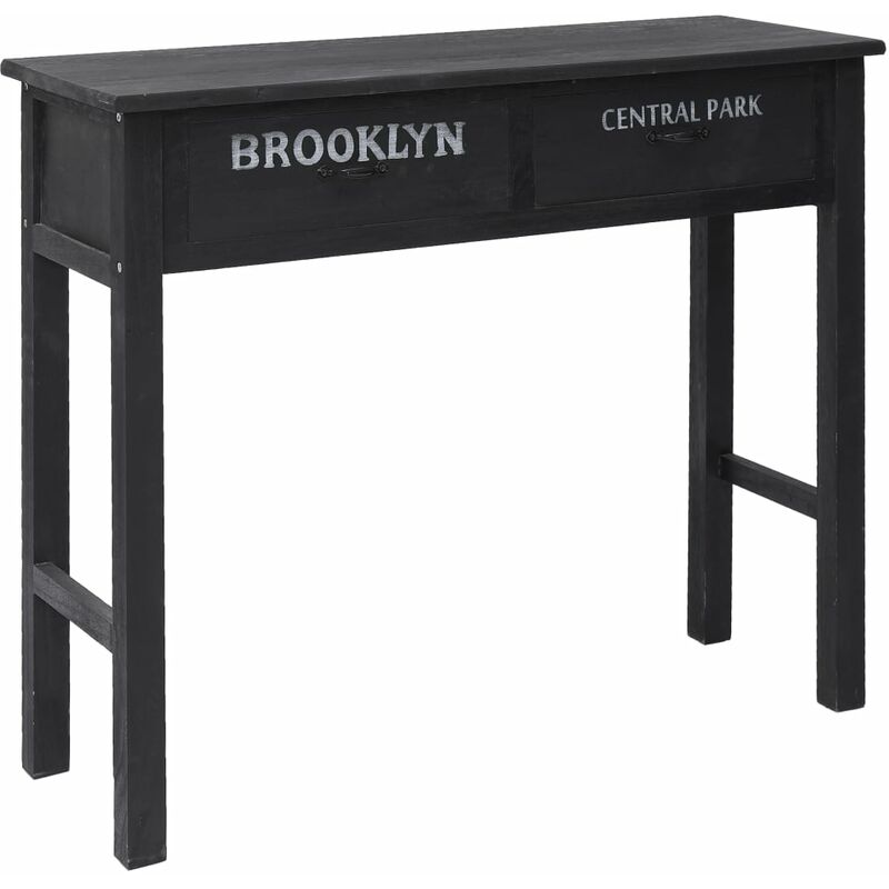 

Mesa consola de madera negro 90x30x77 cm - Negro