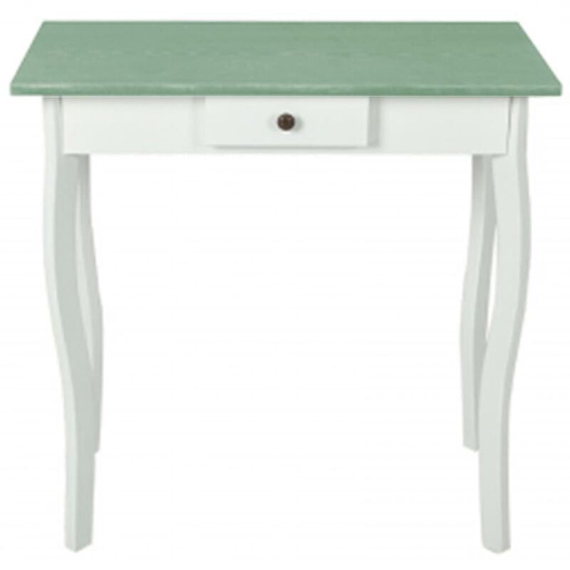 

Mesa consola de MDF blanca y marrón grisáceo - Blanco