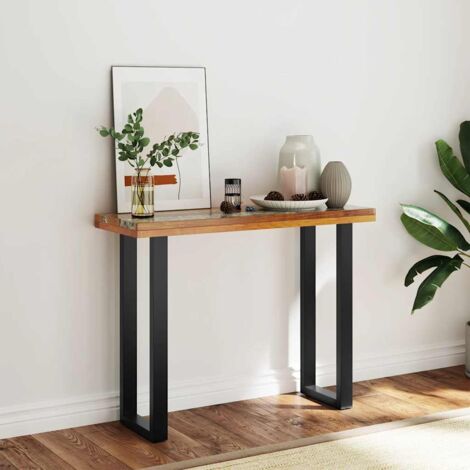 Mesa consola de teca 100x35x75 cm vidaXL