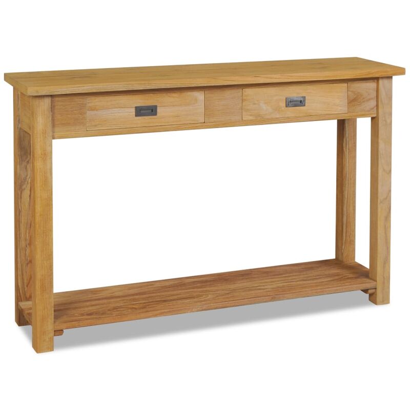 

Youthup - Mesa consola de teca maciza 120x30x80 cm - Marrón