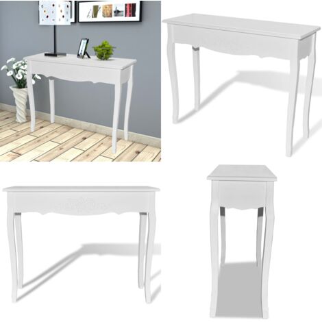 Mesa consola de tocador blanco - Mesa de consola - Mesa de salón