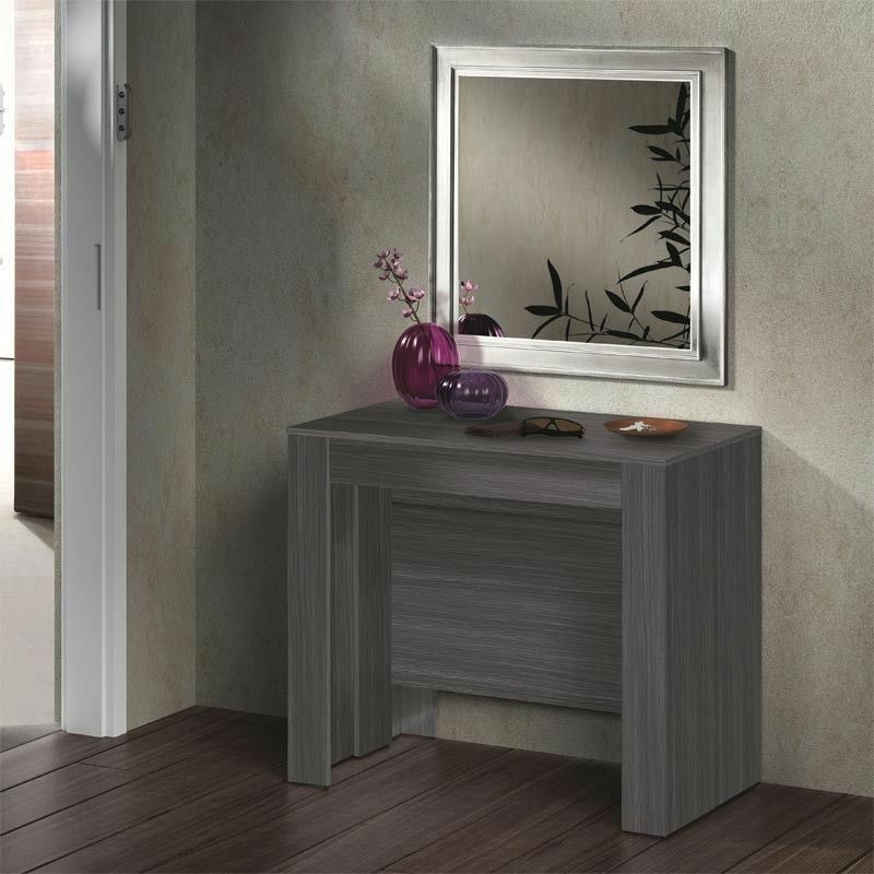 

Mesa Consola Extensible Ceniza