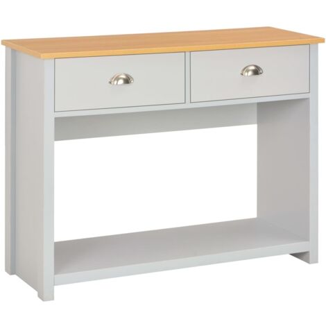 Mesa consola gris 97x35x76 cm vidaXL
