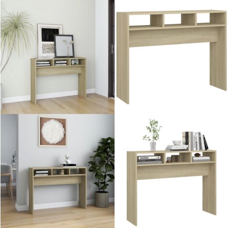 Mesa consola madera contrachapada roble Sonoma 105x30x80 cm - Mesa consola - Madera contrachapada