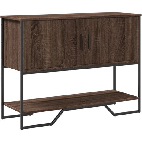 Mesa consola madera de ingeniería marrón roble 100x35x74,5 cm vidaXL