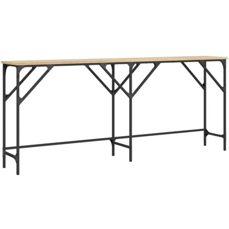 Mesa consola madera de ingeniería roble Sonoma 180x29x75 cm vidaXL