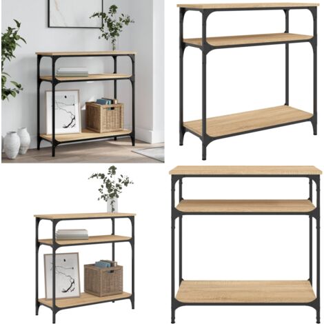 Mesa consola madera de ingeniería roble Sonoma 75x29x75 cm - Mesa de entrada - Mesa de pasillo