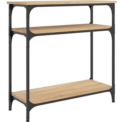 Mesa consola madera de ingeniería roble Sonoma 75x29x75 cm vidaXL