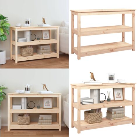 Mesa consola madera maciza de pino 110x40x74 cm - Mesa de entrada - Mesa decorativa