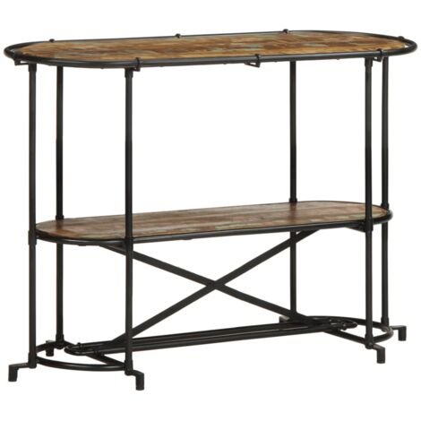 Mesa consola madera maciza reciclada 110x42x76 cm vidaXL