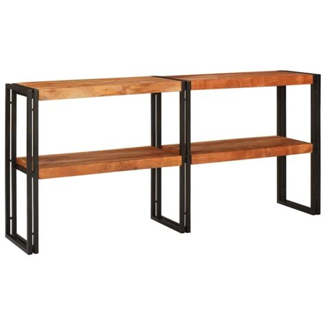 Mesa Consola Marrón 160 x 33 x 75 cm madera maciza de acacia vidaXL