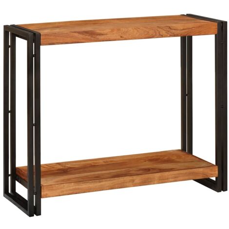 Mesa Consola Marrón 90 x 33 x 75 cm madera maciza de acacia vidaXL