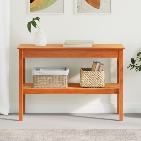 Mesa Consola Marrón cera 110 x 40 x 75 cm Madera maciza de pino