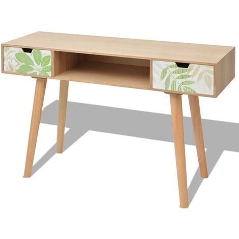 Mesa consola MDF 120x40x78 cm marrón
