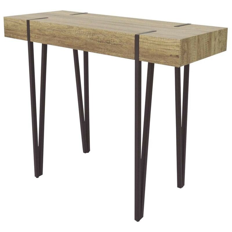 

Mesa consola MERLÍN de diseño vintage industrial color canyon 100x40x80 cm
