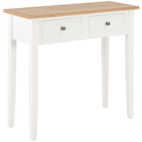 vidaXL Mesa Consola de Pasillo Madera de Pino Entrada Tocador Multicolor