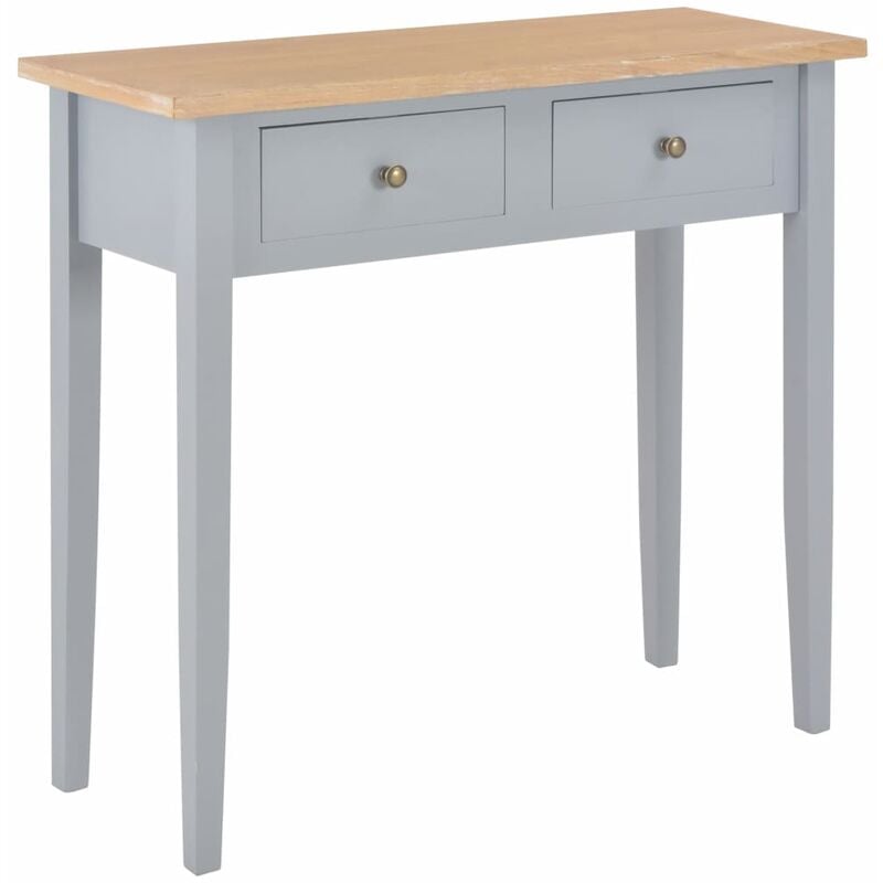 

Mesa consola tocador de madera gris 79x30x74 cm