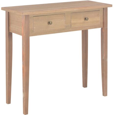 Mesa consola tocador de madera marrón 79x30x74 cm