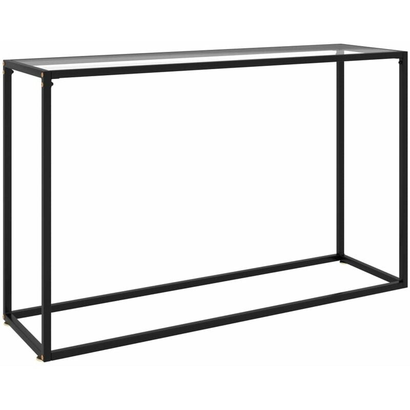 

Mesa consola vidrio templado transparente 120x35x75 cm