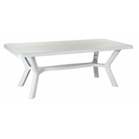 Mesa Corfù Rectangular Blanca 200x95x73H cm