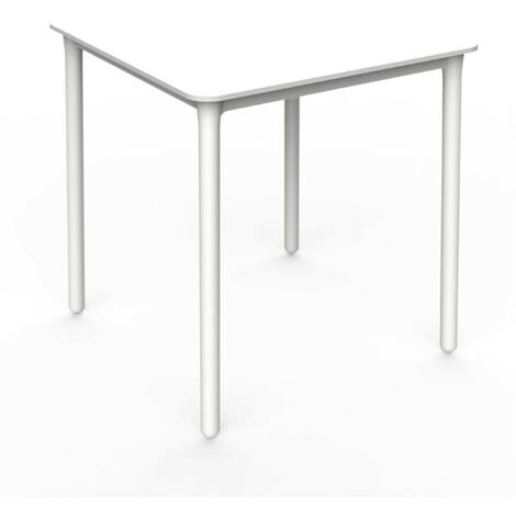 Mesa cuadrada exterior 70x70 blanco MARSELLA garbar