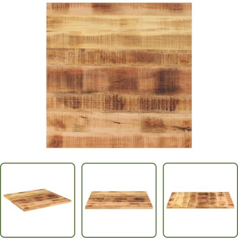 Mesa cuadrada -  Tablero de mesa cuadrado madera maciza de mango 70x70x1,5 cm