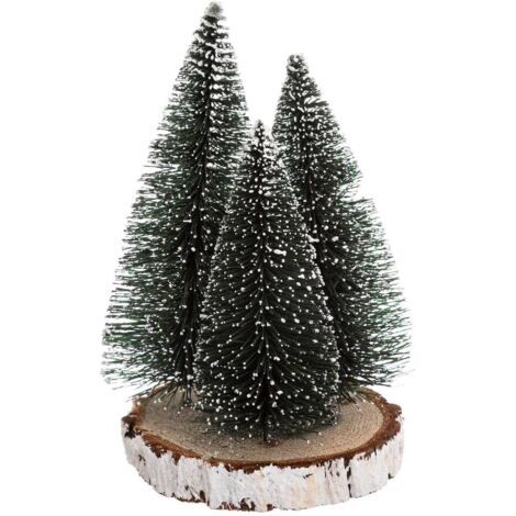Mesa de abeto x 3 verde redonda H20 - Feeric lights & christmas